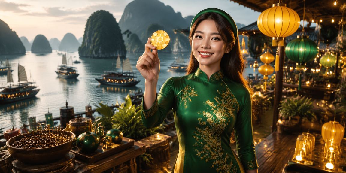 Vịnh Hạ Long và màn hình giải trí minh họa điều khoản sử dụng